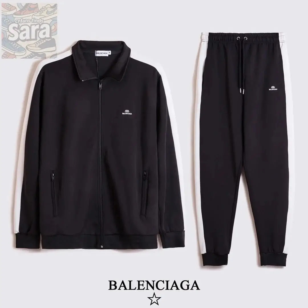 Burberry Check Sleeve Hoodie & Joggers / Balenciaga Track Jacket & Pants / Gucci GG Supreme Jacket & Pants [6 styles] vista 2