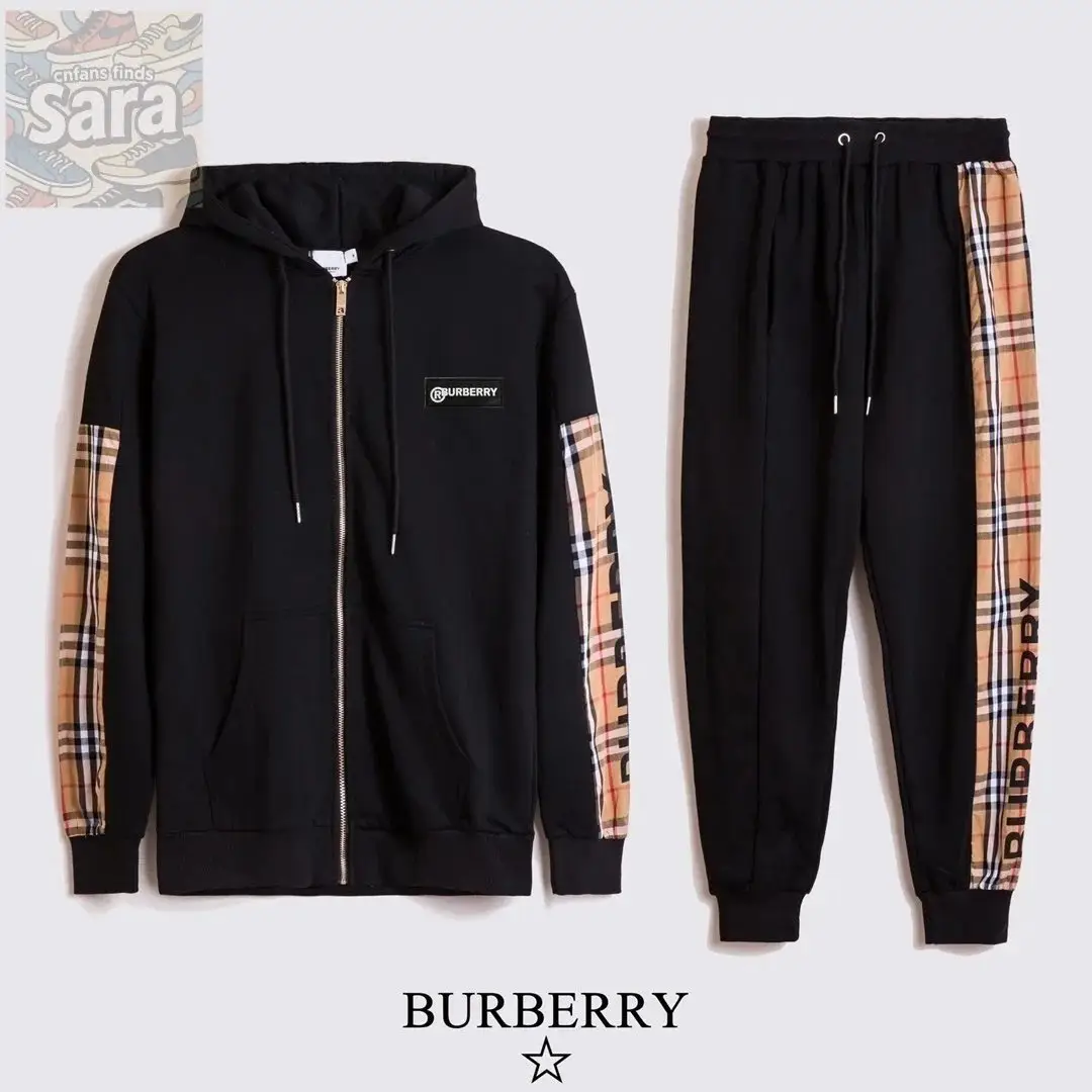 Burberry Check Sleeve Hoodie & Joggers / Balenciaga Track Jacket & Pants / Gucci GG Supreme Jacket & Pants [6 styles] vista 4