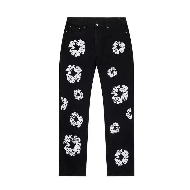 Off-White x Levi's Flower Print Denim Jacket & Jeans Set [White/Blue/Black Options] vista 3