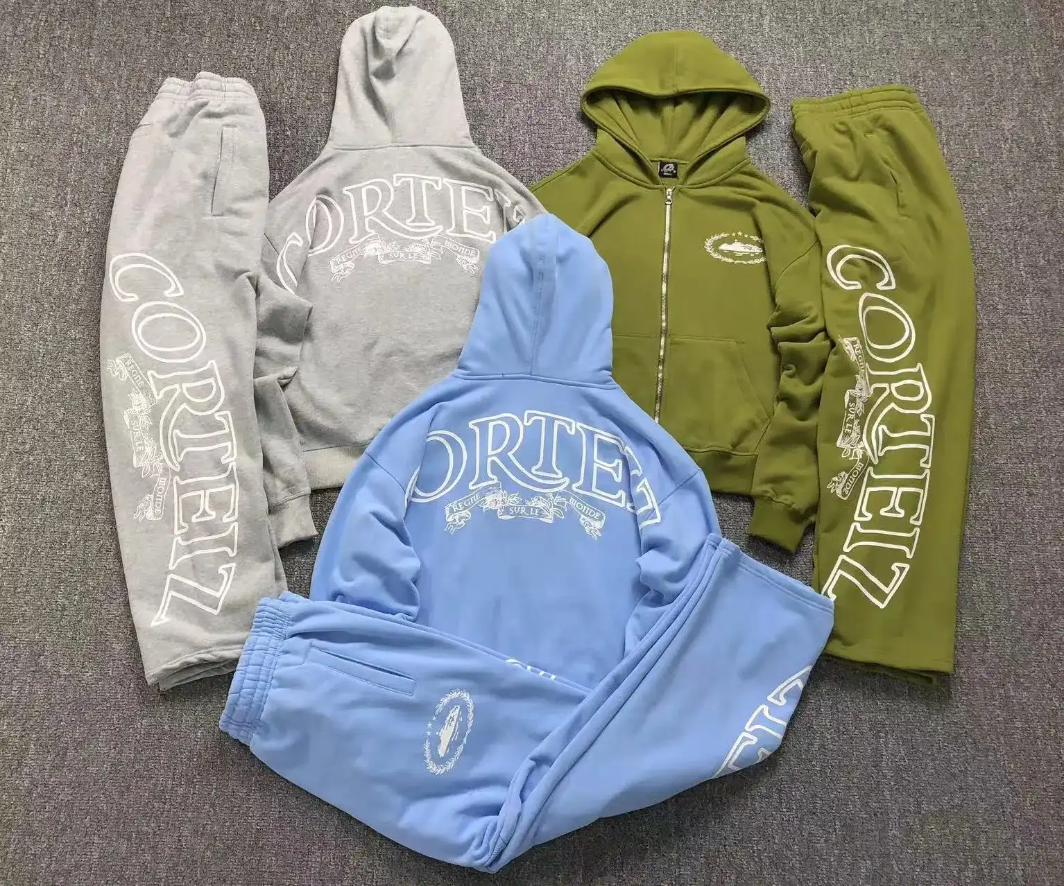 Corteiz Cortiez Hoodie & Jogger Set [40 styles]