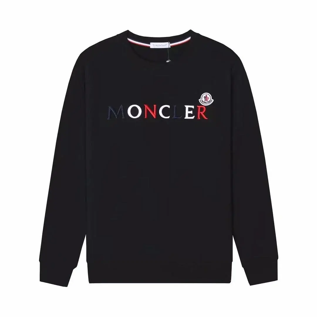 Moncler Embroidered Logo Sweatshirt - Black réplica