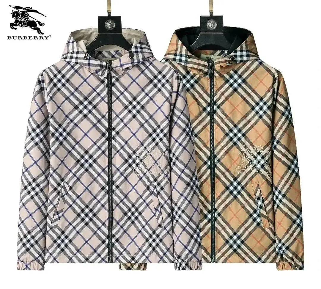 Burberry Check Print Hooded Jacket [38+ colors] vista 2
