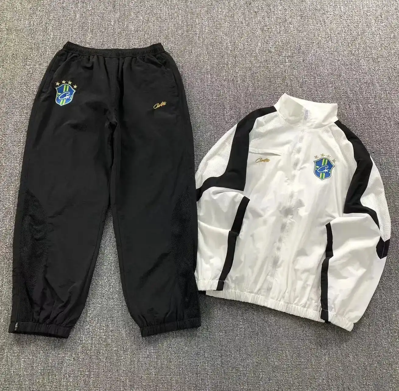 Corteiz Brazil Shield Jacket & Pants Set réplica