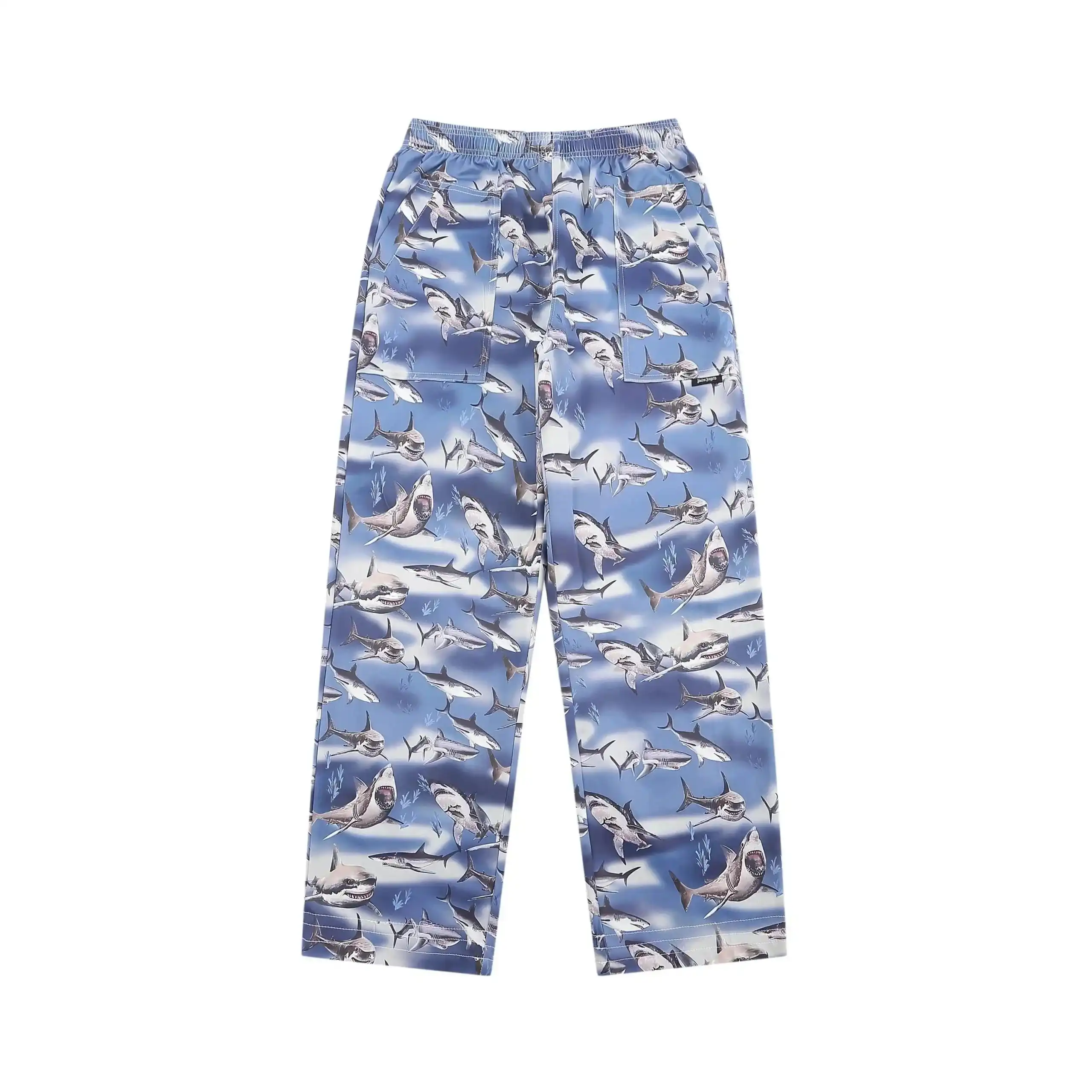 MONCLER GENIUS PALM ANGELS Fleece-knit Sweatpants with Wings Patches vista 4