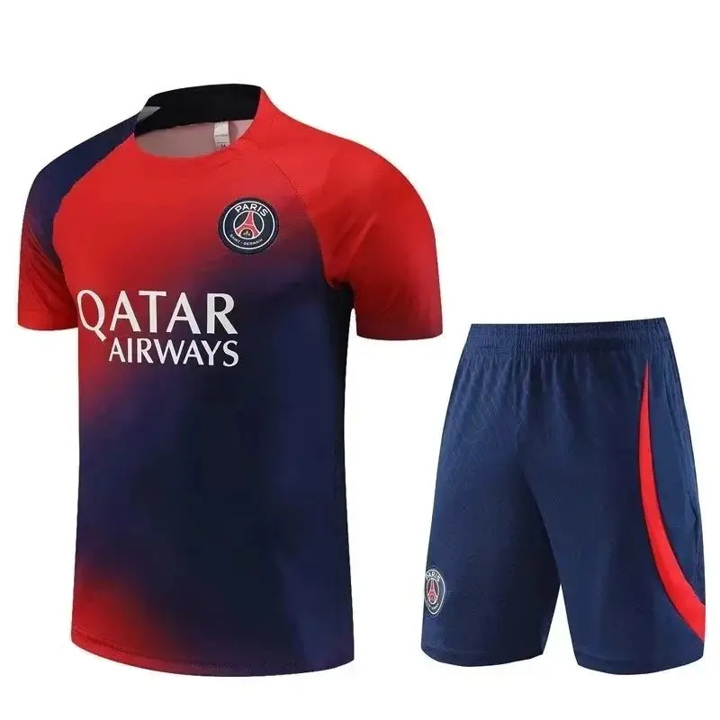 Paris Saint-Germain Qatar Airways Training Jersey/Shorts Set [17 styles] vista 3