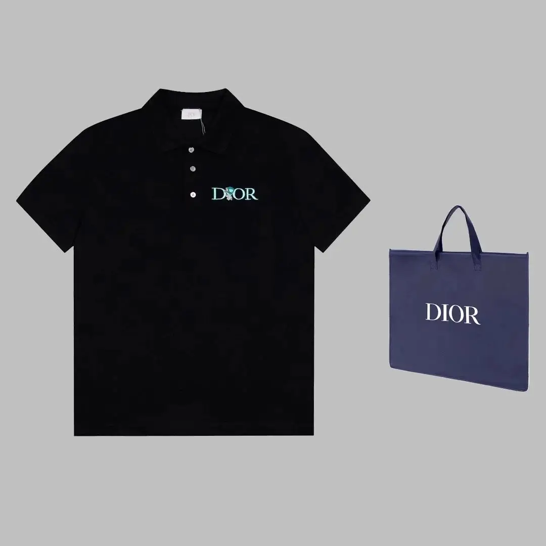 Ver las 4 fotos Dior Men's Polo Shirt and Tote Bag Set - Luxury Fashion Essentials