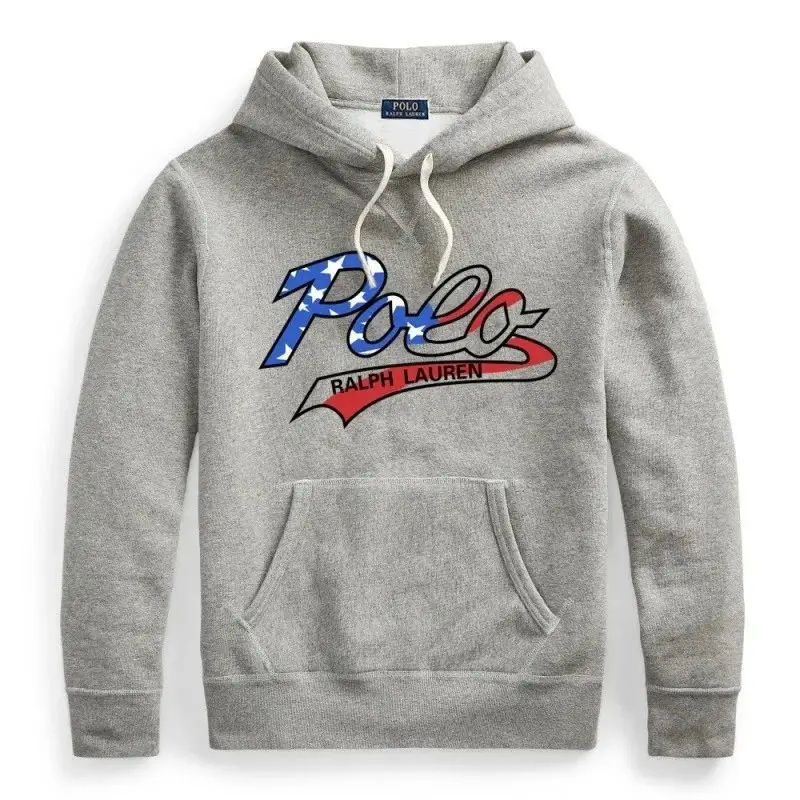 Polo Ralph Lauren Men's Navy Blue Hoodie with Volleyball Graphic - Polo67 vista 2