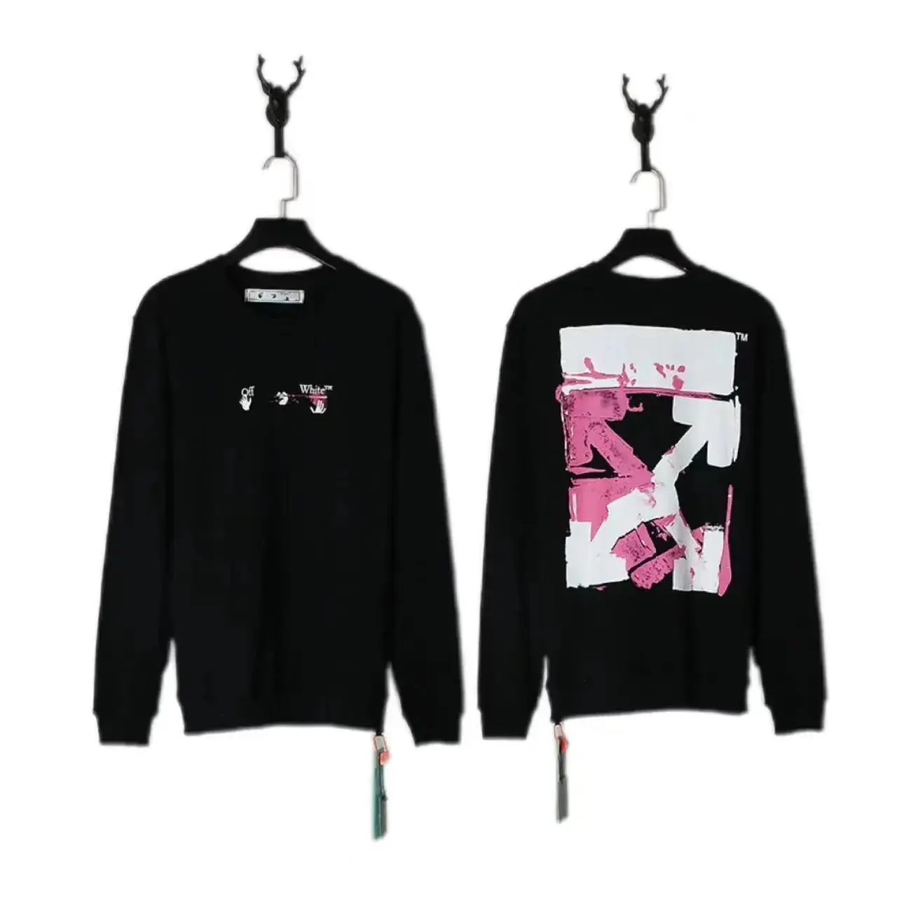 Off-White Men's Graphic Print Sweatshirt Black vista 4