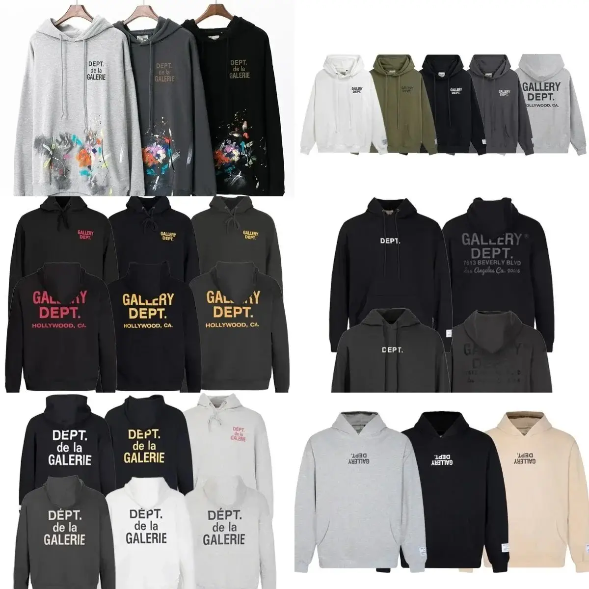 Gallery Dept. Hooded Sweatshirt [38 styles] réplica